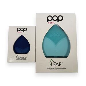 PopSonic Leaf and Leafbud Sonic Facial Cleaning Bundle